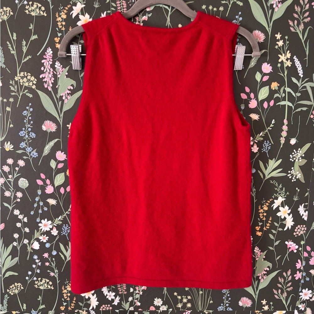 Croft & Barrow Rich Red 100% Cashmere Sweater shell - Picture 4 of 4